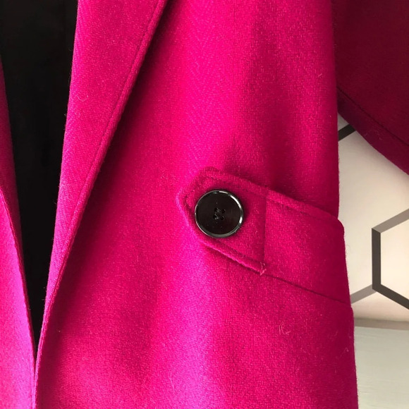 Vintage Sterling Stall Lined Blazer Fuchsia Size Small - Picture 6 of 7